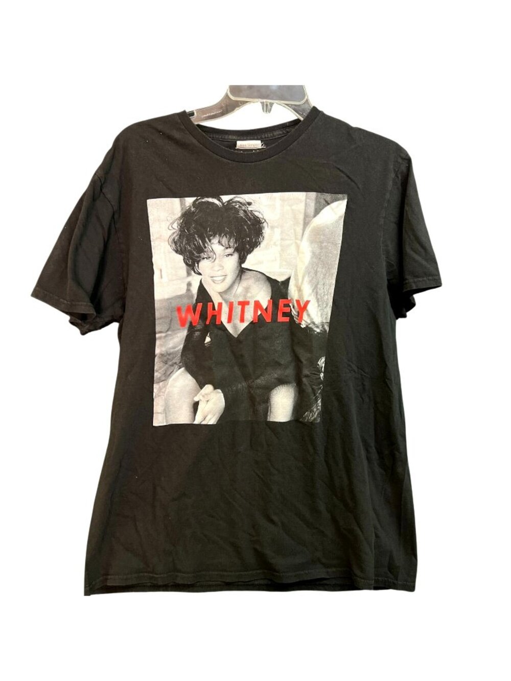 Whitney Houston Graphic T-Shirt Black Size L Tribute Tee 2021 Cotton Unisex